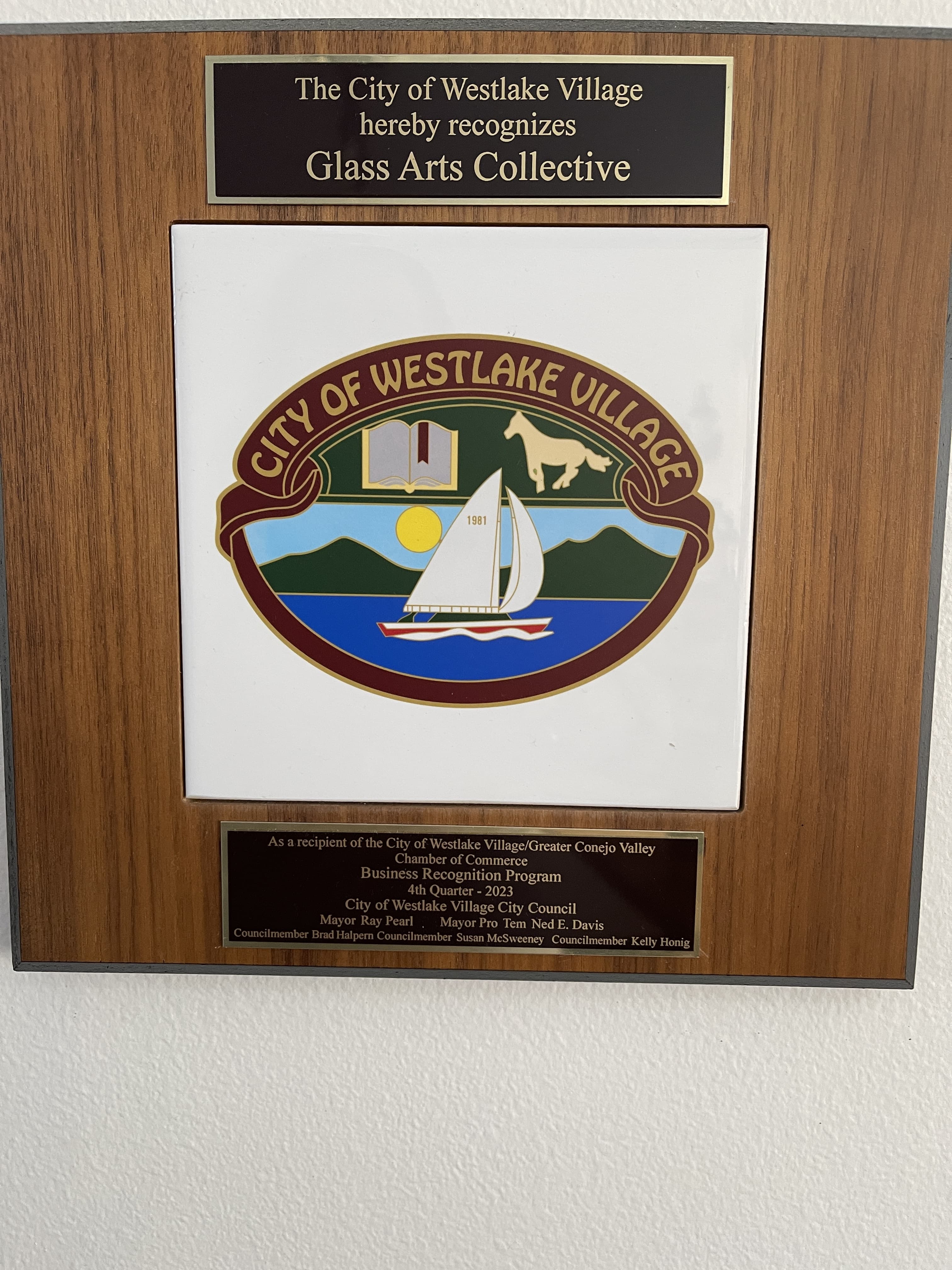 JDRF Award Plaque